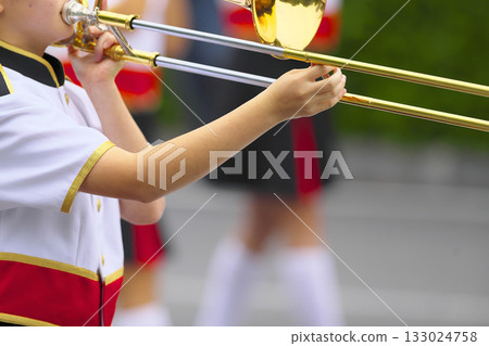 Marching band parade instruments Marching band parade instruments 133024758