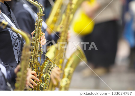 Marching band parade instruments Marching band parade instruments 133024797