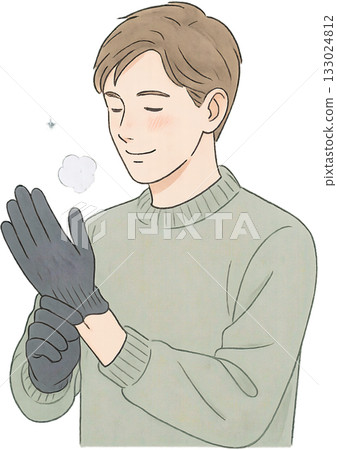 一幅線條柔和的插圖 133024812