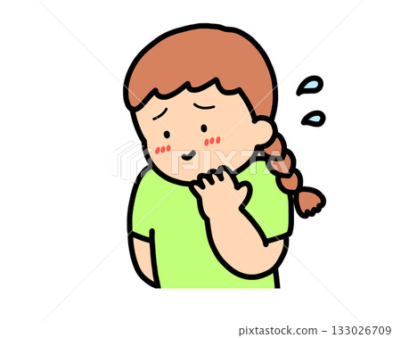 害羞的棕髮女孩 害羞的棕髮女孩 133026709