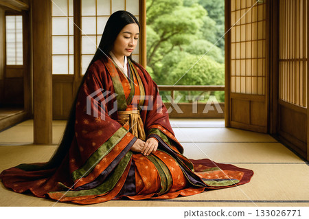 平安時代風格的女性 133026771