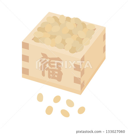 Setsubun beans in a masu 133027060