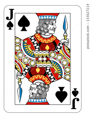Jack of Spades Design from Deck of Playing Cards Jack of Spades Design from Deck of Playing Cards 133027214
