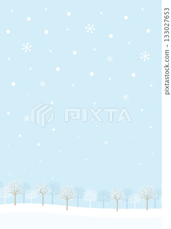 冬季背景，冬季風景插圖 133027653