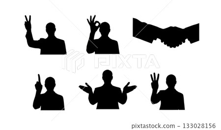 silhouette of people silhouette of people 133028156