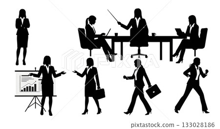 silhouette of a person silhouette of a person 133028186