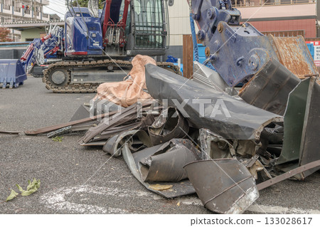 [Store demolition and heavy machinery] 133028617