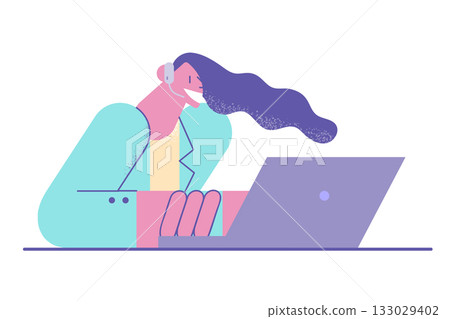 Telemedicine, online medical help concept. 133029402