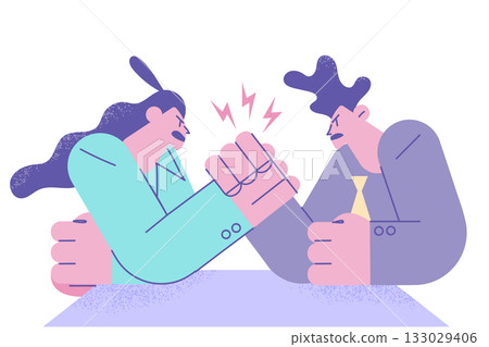 Business competition and rivalry concept Business competition and rivalry concept 133029406