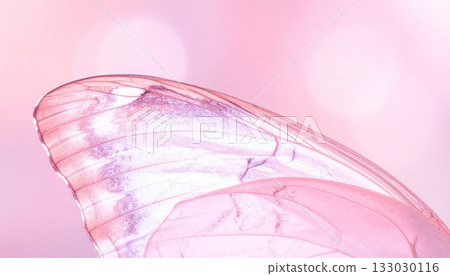 A beautiful swallowtail butterfly with blue and yellow wings on a pink background. A beautiful swallowtail butterfly with blue and yellow wings on a pink background. 133030116
