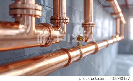 Industrial plant engineering uses steel pipes to produce oil Industrial plant engineering uses steel pipes to produce oil 133030357