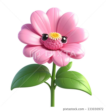 Beautiful pink cosmos flower blossom bouquet isolated on white background 133030972