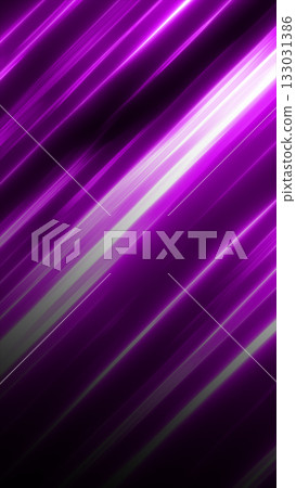 Abstract diagonal streaks of glowing purple neon light creating a futuristic motion effect Abstract diagonal streaks of glowing purple neon light creating a futuristic motion effect 133031386
