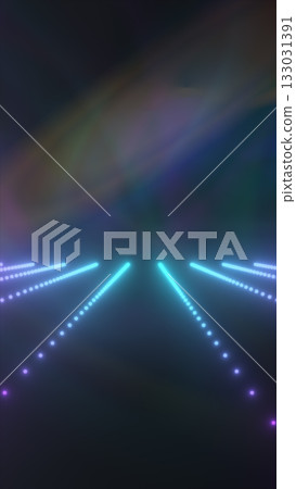 Abstract glowing blue lines fading into the distance, symbolizing digital perspective and futuristic direction Abstract glowing blue lines fading into the distance, symbolizing digital perspective and futuristic direction 133031391