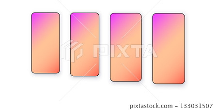 Smartphone with gradient screens Smartphone with gradient screens 133031507