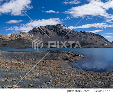 Aerial view of the Pastoruri Glacier, Ancash. 133031656
