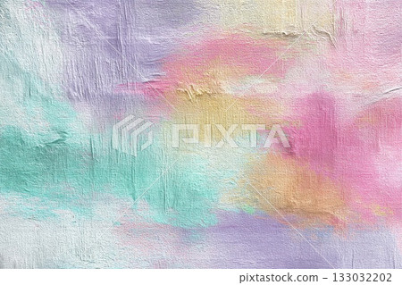 Soft Pastel Strokes Create a Dreamy Canvas of Colors and Textures Generative AI 133032202