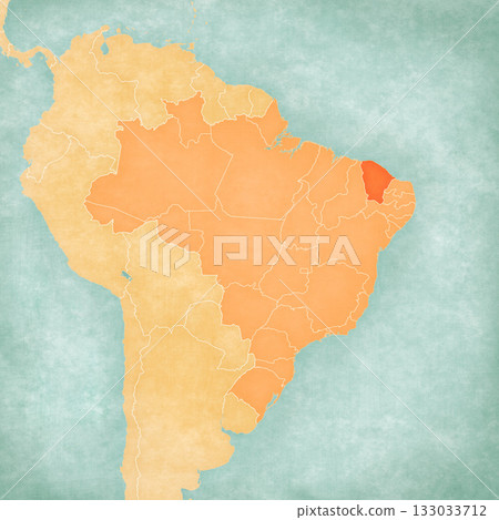 Map of Brazil - Ceara Map of Brazil - Ceara 133033712