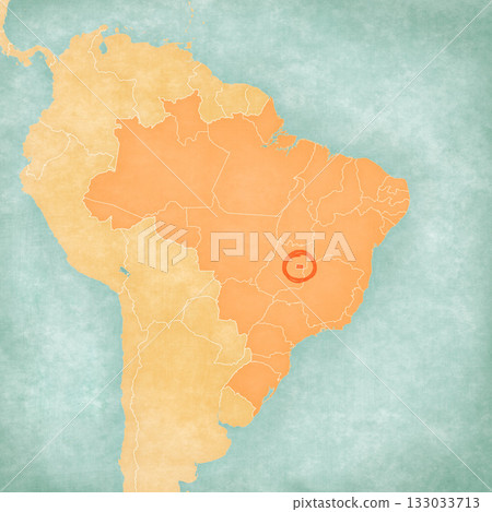 Map of Brazil - Brasilia 133033713