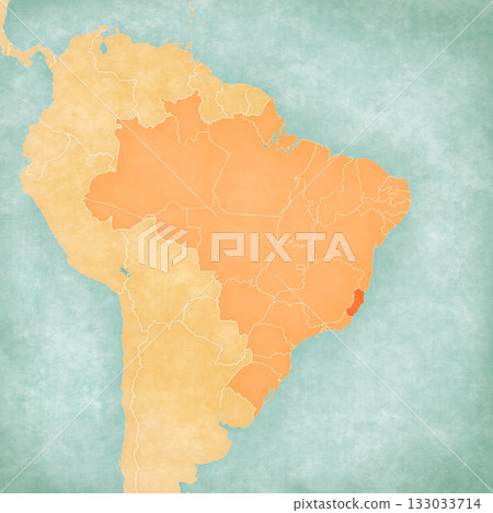 Map of Brazil - Espirito Santo 133033714