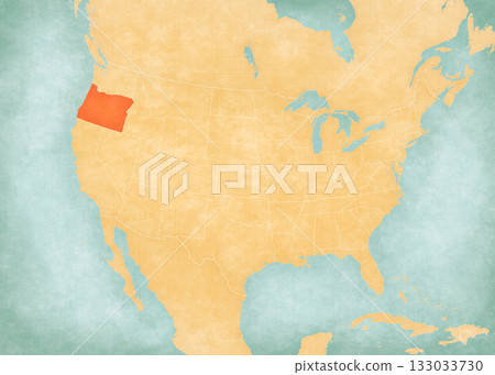 Map of United States of America - Oregon Map of United States of America - Oregon 133033730