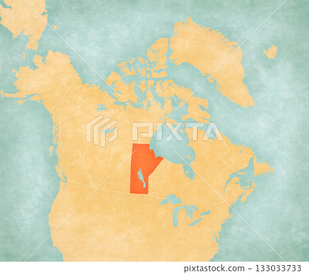 Map of Canada - Manitoba 133033733