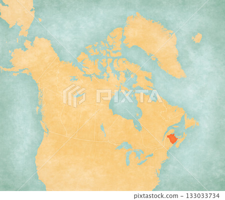 Map of Canada - New Brunswick 133033734