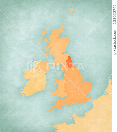 Map of England - North East England Map of England - North East England 133033743