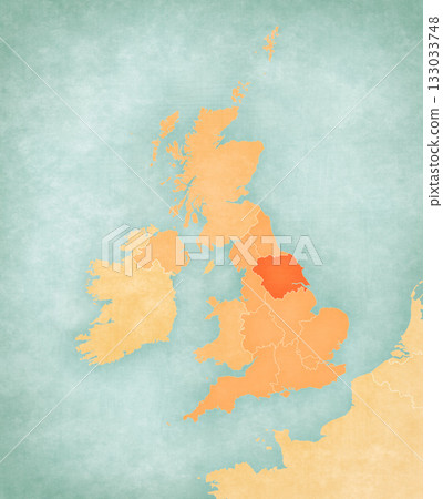 Map of England - Yorkshire and the Humber 133033748