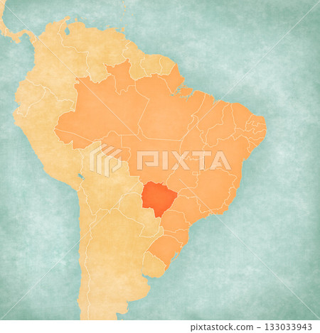 Map of Brazil - Mato Grosso do Sul Map of Brazil - Mato Grosso do Sul 133033943