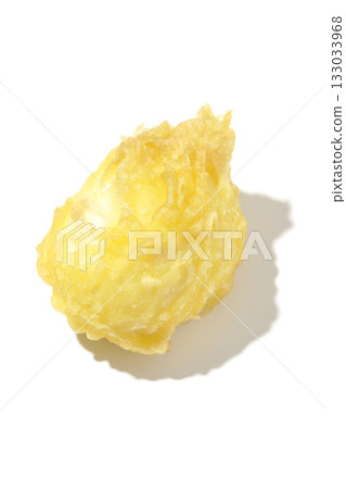 Egg tempura photographed alone on a white background Egg tempura photographed alone on a white background 133033968