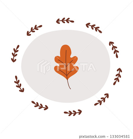 Cute Poster in Scandinavian Style for Kids Room Vector Illustration 133034581