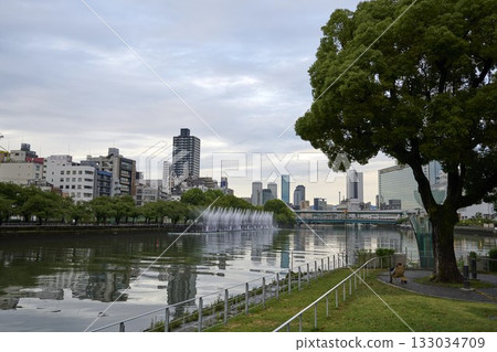 大阪市中之島的景色 133034709
