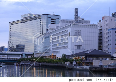 大阪市中之島的景色 大阪市中之島的景色 133034712