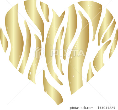 Heart line pattern gold color Heart line pattern gold color 133034825