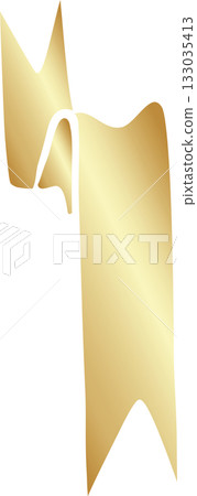 Golden luxury tag and banners, sale, promotion 133035413