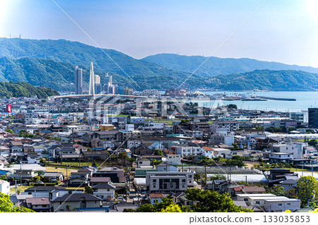 從山上眺望和歌山 133035853