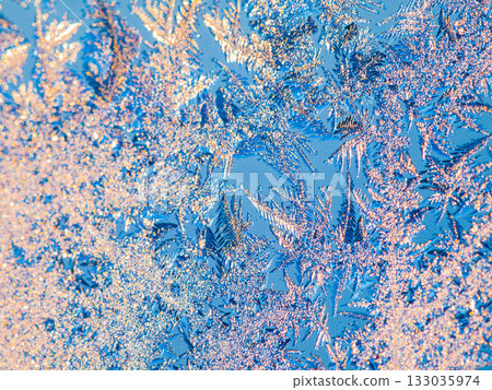 Pattern, winter and frozen snow art for christmas, holiday or season with mock up space. Abstract, texture and ice, frost and silver crystal for cold weather creative or artistic effect with mockup Pattern, winter and frozen snow art for christmas, holiday or season with mock up space. Abstract, texture and ice, frost and silver crystal for cold weather creative or artistic effect with mockup 133035974