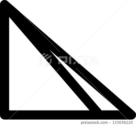Triangle line bold. Geometric graphic element Triangle line bold. Geometric graphic element 133036220