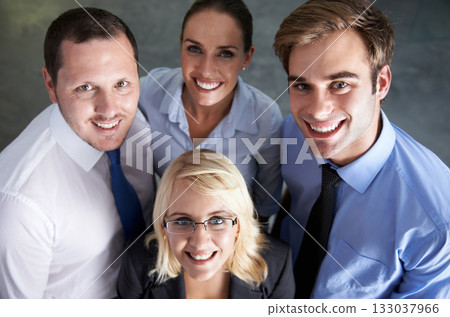 Portrait, happy teamwork and corporate people in collaboration, business support and motivation together. Face, smile and group of confident employees, professional partnership and pride in company Portrait, happy teamwork and corporate people in collaboration, business support and motivation together. Face, smile and group of confident employees, professional partnership and pride in company 133037966