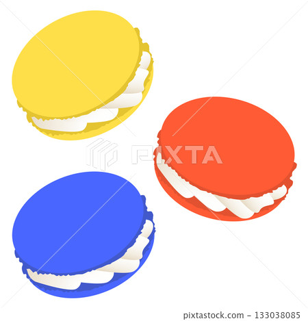 多彩杏仁餅的插圖 133038085