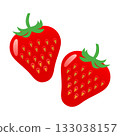簡單的草莓插圖 133038157