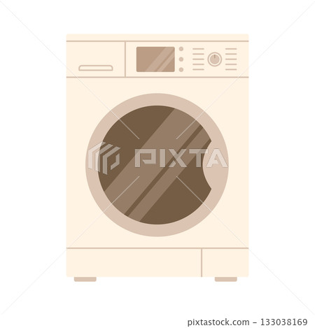 Washing machine. Flat vector isolated illustration 133038169