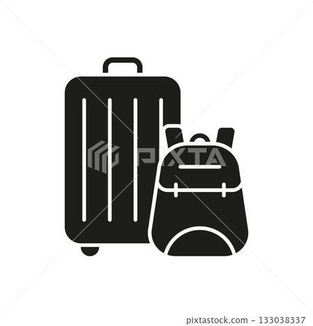 Luggage And Backpack Solid Icon. Travel Suitcase And Backpacking Adventure Silhouette Symbol. Vacation Planning And Tourism Essentials. Isolated Vector Illustration Luggage And Backpack Solid Icon. Travel Suitcase And Backpacking Adventure Silhouette Symbol. Vacation Planning And Tourism Essentials. Isolated Vector Illustration 133038337