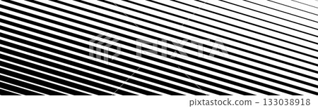 Halftone horizontal speed line abstract pattern. Vector halftone illusion. Halftone horizontal speed line abstract pattern. Vector halftone illusion. 133038918