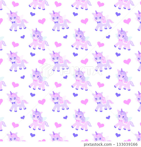 Cute unicorn pattern square transparent Cute unicorn pattern square transparent 133039166