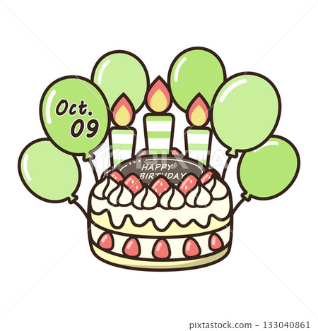 birthday cake	 133040861