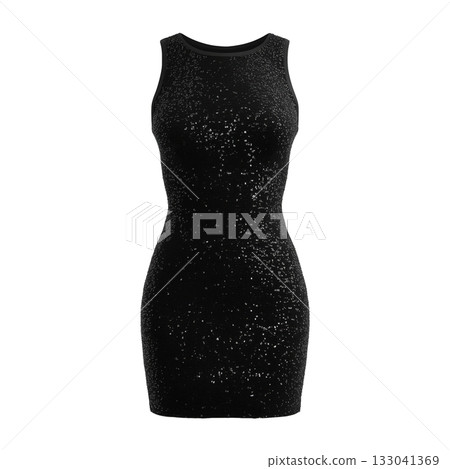 Elegant Black Dress With Sequins Perfect for Parties and Formal Events in Any Season 133041369