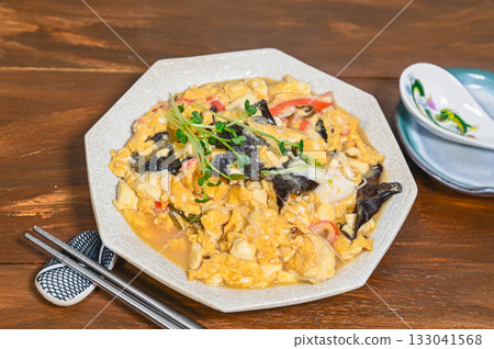 木耳蟹肉豆腐配蛋 133041568