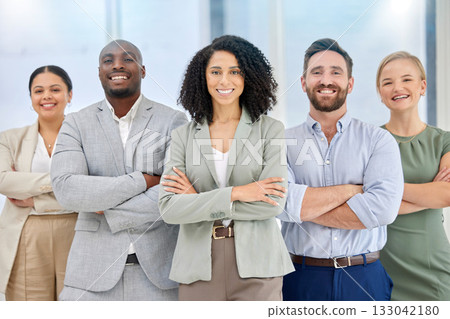 Teamwork, portrait and diversity of office team happy about collaboration and management. We are hiring, about us and our vision working group standing proud with a smile and corporate success Teamwork, portrait and diversity of office team happy about collaboration and management. We are hiring, about us and our vision working group standing proud with a smile and corporate success 133042180